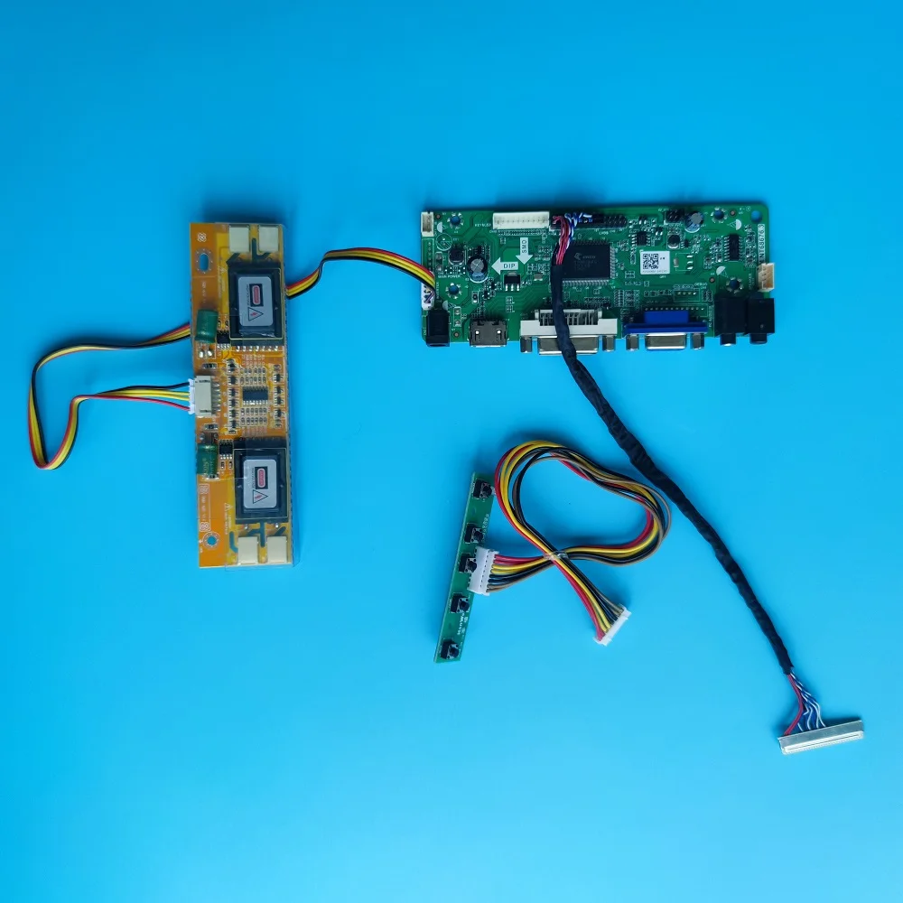 

kit for LTM170EU-L10/L15/L07/L06 LVDS 4 lamps DVI VGA M.NT68676 Driver 17" Controller board Monitor Screen 1280X1024 30pin