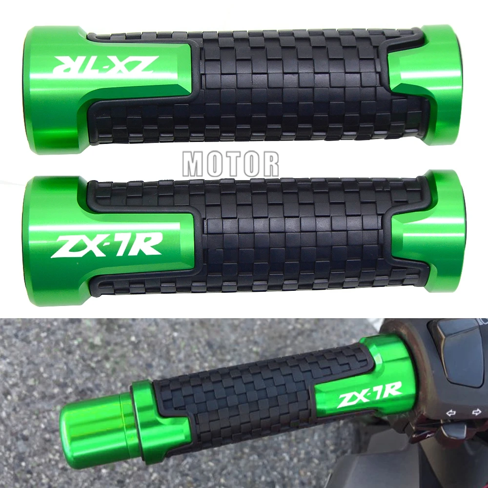 

For Kawasaki ZX7R/ZX7RR 1989-2003 ZX-7R/ZX7 ZX 7 R RR Motorcycle 7/8"22mm Aluminum Anti-Slip Handle Bar Handlebar Hand Grips