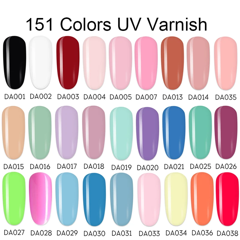 Светодиодный УФ-Гель-лак для ногтей 151 чистых цветов | Красота и здоровье