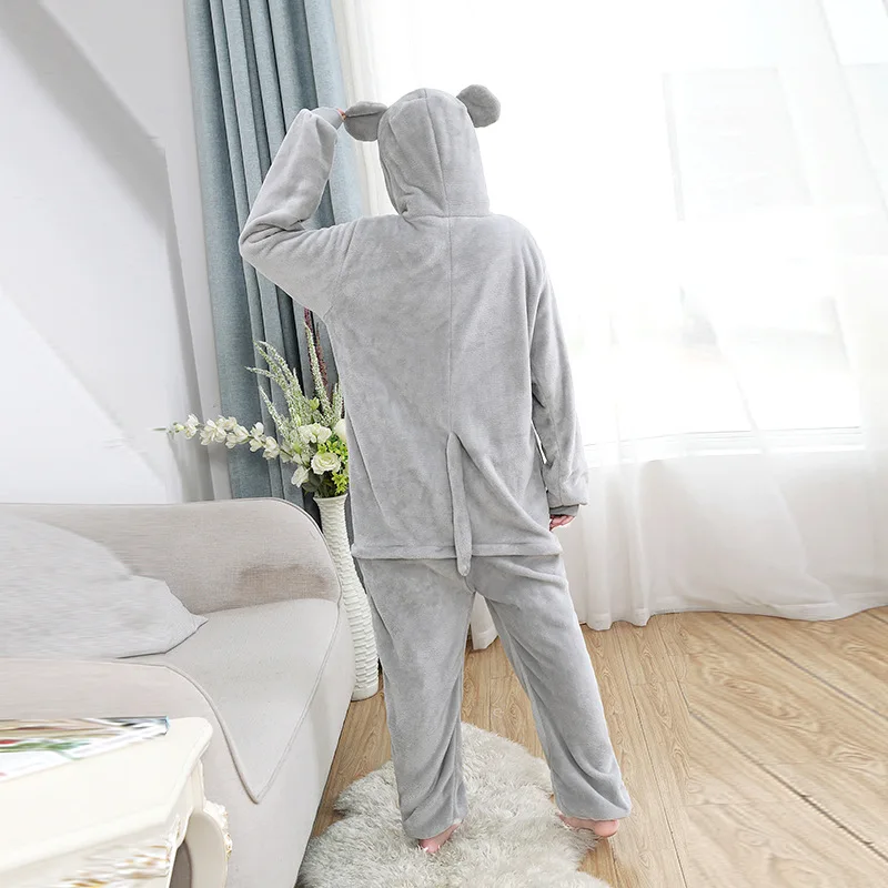 Минни Маус Кигуруми костюмы для мужчин и женщин с капюшоном животных мультфильм