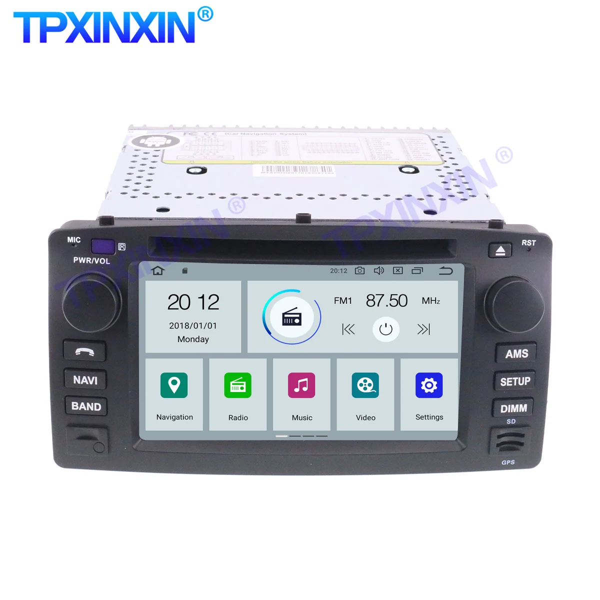 Автомобильный мультимедийный плеер PX6 для Toyota corolla 2001-2006 Android 10 0 4 + 64 ГБ IPS Carplay