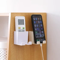 Wall Mounted Organizer Box Remote Control Air Conditioner Mobile Phone Holder Stand Container