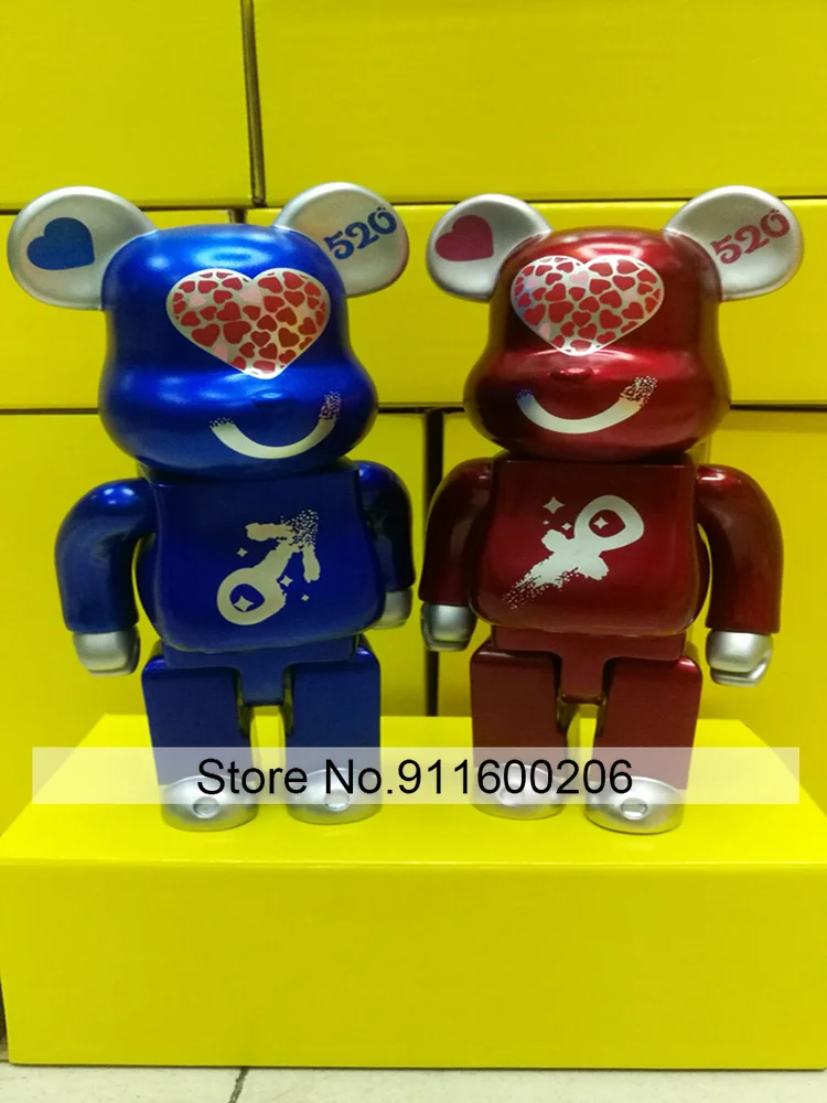 

Bearbricklys 28cm 400% Bear&bricklys Toy Blocks Bear Toy Action Toy Figures Garage Kits Dolls Kids Toys