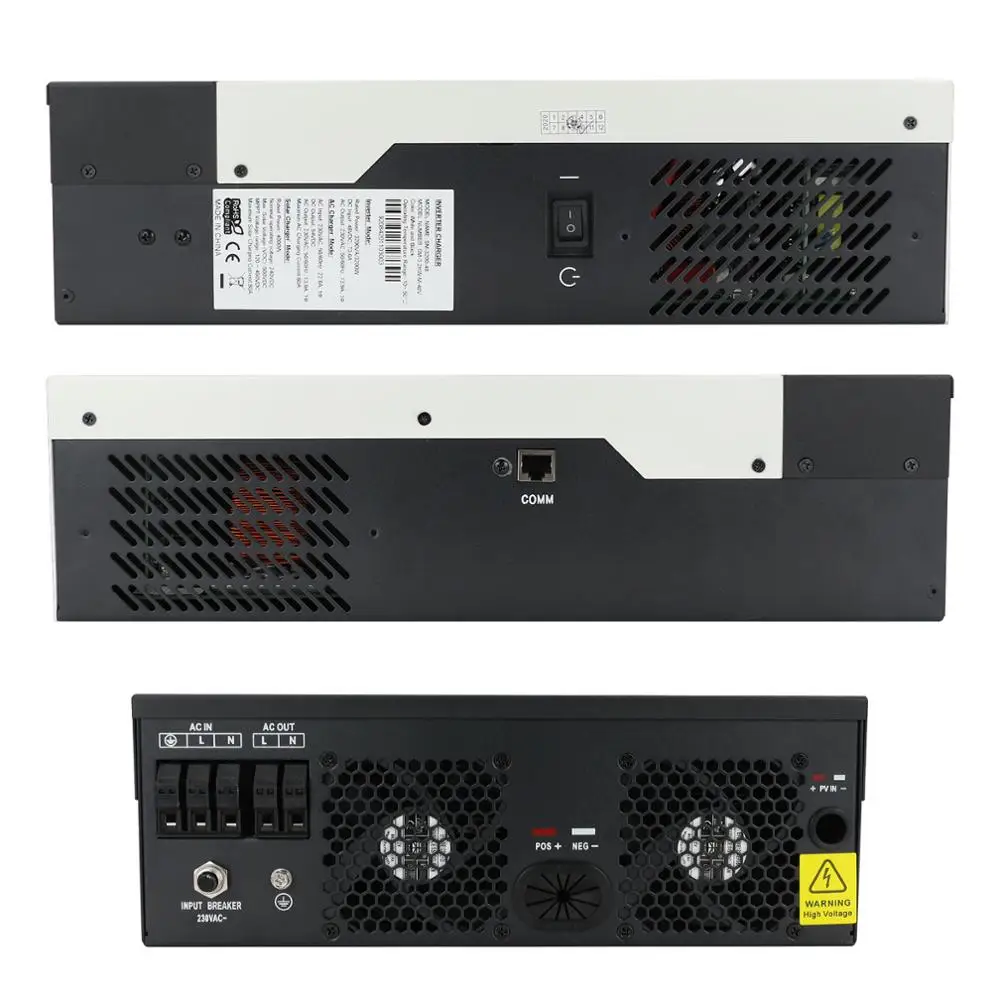 

PowMr 5.2KW Hybrid Solar Inverter Pure Sine Wave 80A MPPT Solar Charge Controller 48V 220V Compatitable With Lithum Battery New