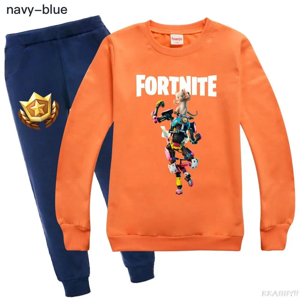 Комплект одежды для мальчиков и девочек Fortnites детский модный костюм детские