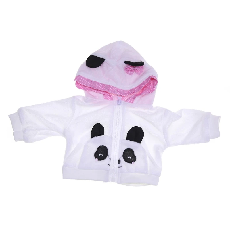 

Reborn Baby Toy Clothes for 17-18 inch Doll Girl Panda Outfit Accessories