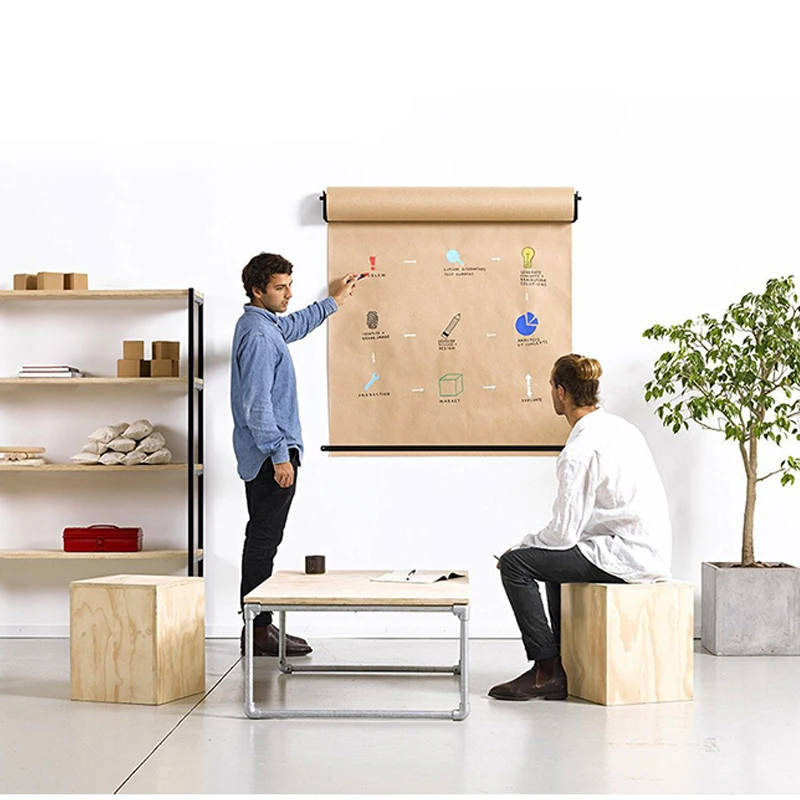 Современный дизайн настенная ручная роспись сообщения крафт-бумага доска для