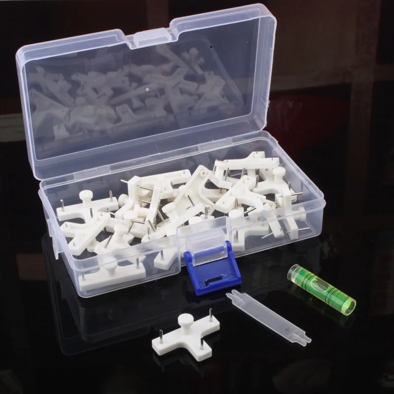 15 шт./корт. Пластиковые Невидимые вешалки для стен зеркальные подвесные крючки