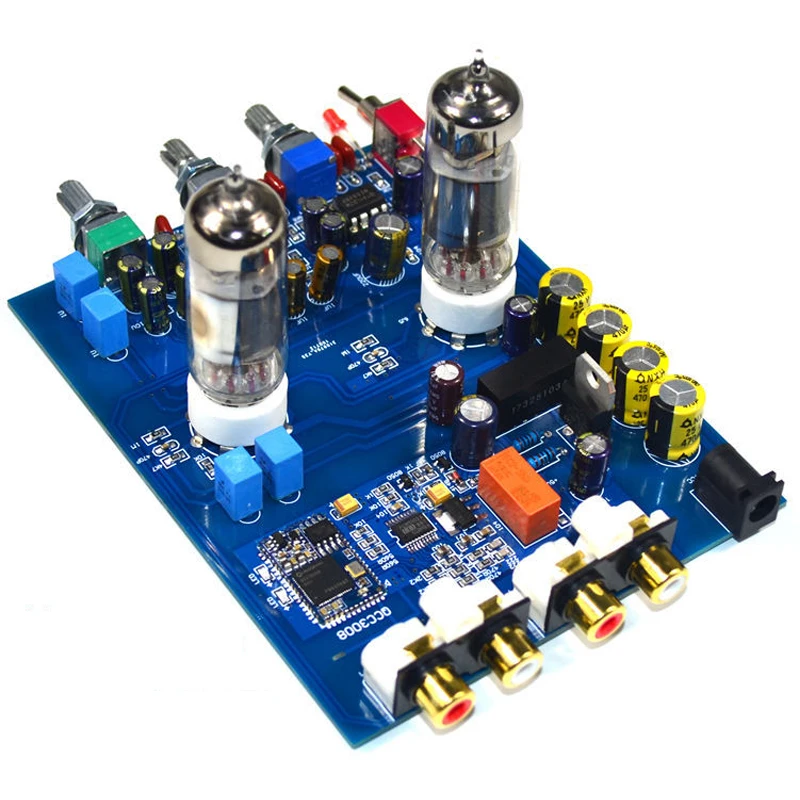 

Vogue YJ-0914635 133*89*22MM DC12V2A Fever HIFI Tube Preamp 6J5 Tube Preamp 4.2 5.0 Bluetooth Tone Board