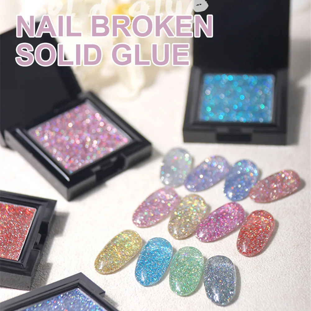 

Solid Glitter Gel Nail Polish LED UV Gel Soak Off Varnish Lacquer Starry Sequins UV Gel Nail Art Manicure Decoration