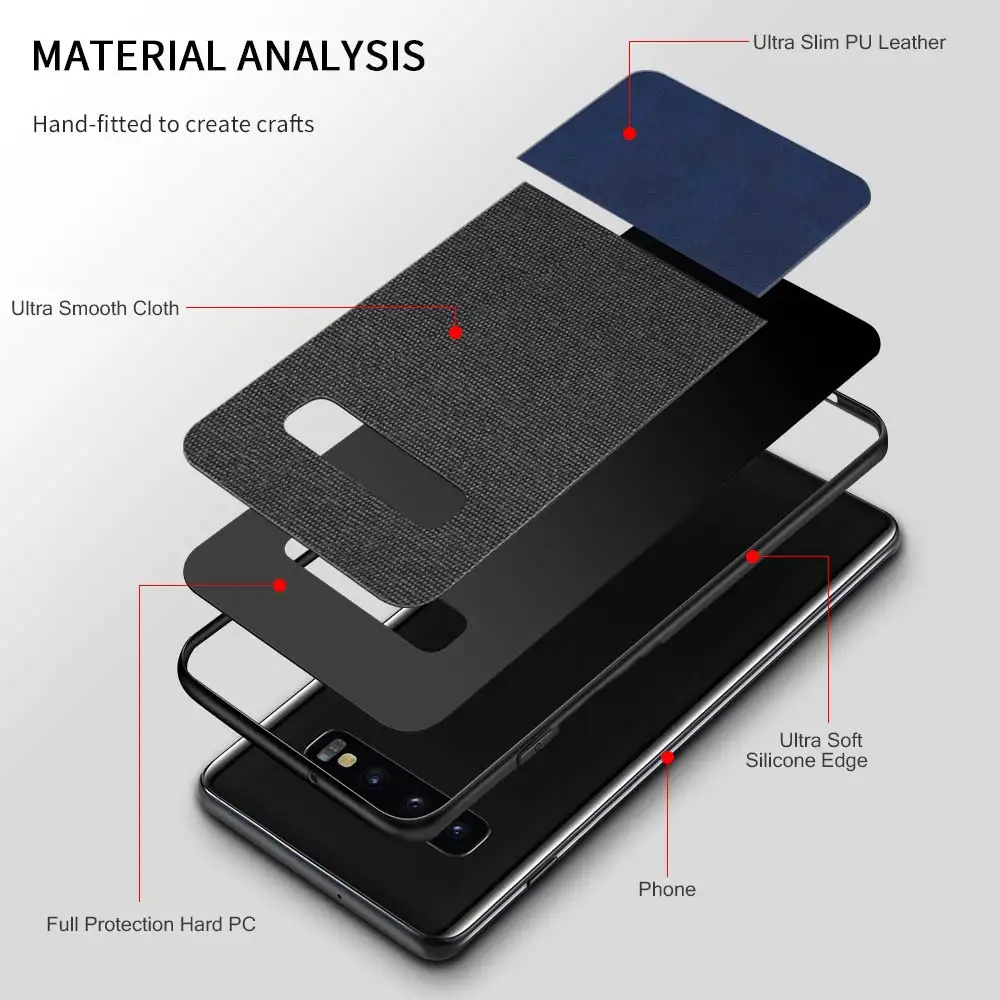 KISSCASE Твердые сращивания чехол для samsung Galaxy Note 10 плюс S7 S10 S8 S9 Роскошные Чехлы 8 9