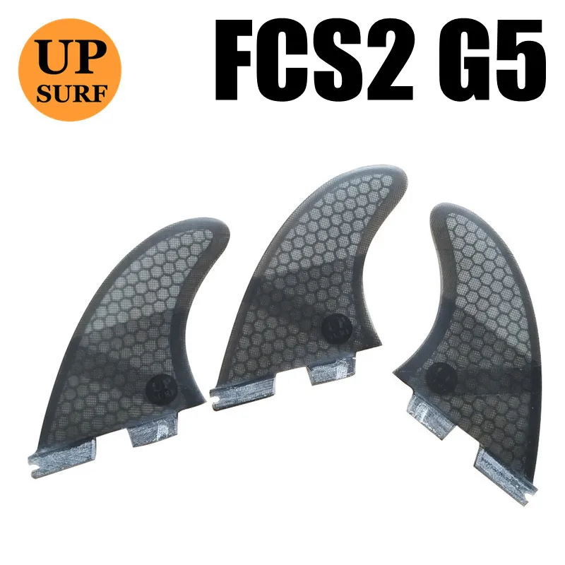 G5 black grey 3 шт./4 шт./5 шт. fcs2 плавники G7/G5/GL плавники для серфинга стоячие fcs 2 водные виды спорта fcs ii плавники quilla surf стоячие весло плавник - Цвет: G5 black grey