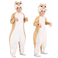 cartoon animal cute hamster soft jumpsuits anime party cosplay costume halloween adult kids rodent rat mouse costume