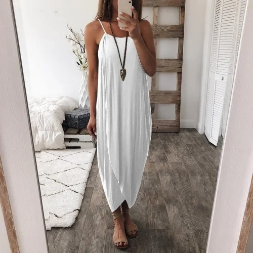 

Solid Knitting Loose Irregular Dress for Women Curvy Clothing Dresses for Women Streetwear