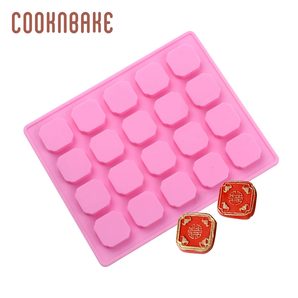 COOKNBAKE силиконовая форма для кубика льда квадратная клейкая Конфета шоколадная 20