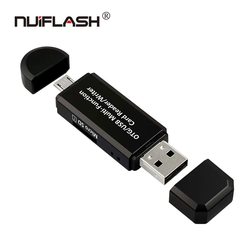 

micro USB & USB 2 In 1 OTG Card Reader High-speed USB2.0 Universal OTG TF/SD for Android Computer Extension Headers