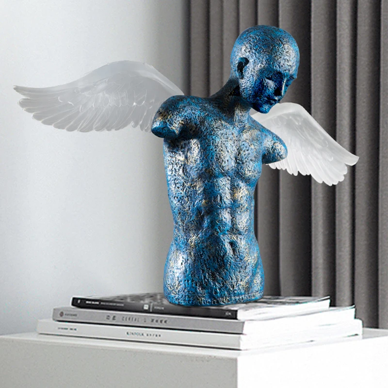 

Художественная Скульптура, абстракция, фигурка, орнамент, Современное украшение для гостиной, украшения из смолы, легкая Роскошная настоль...