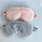 Маска для глаз из мягкого плюша, шелковая повязка на глаза с рисунком кролика