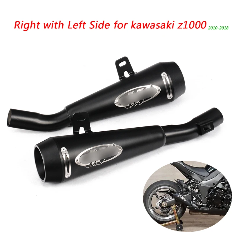 

2010 2011 2012 2013 2014 2015 2016 2017 2018 Motorcycle Exhaust Muffler Pipe Stainless Steel System Silp on For Kawasaki z1000