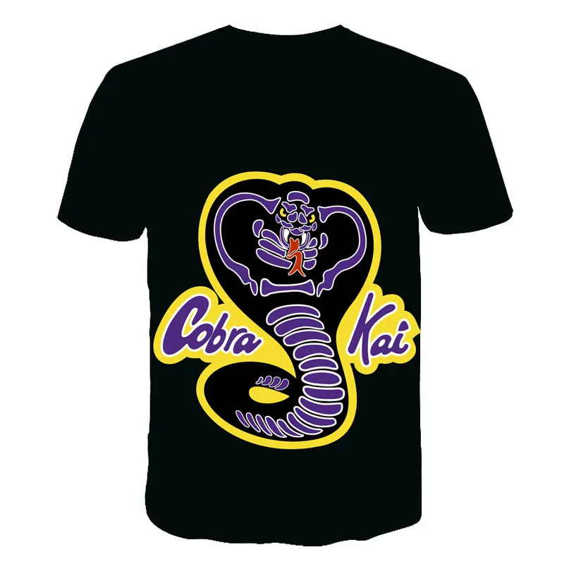 

NEW Cobra Kai 3D tees For Boys t-shirts Girls Fashionable Short Sleeve Kids Casual Style Children Streetwear Creative T-Shirt