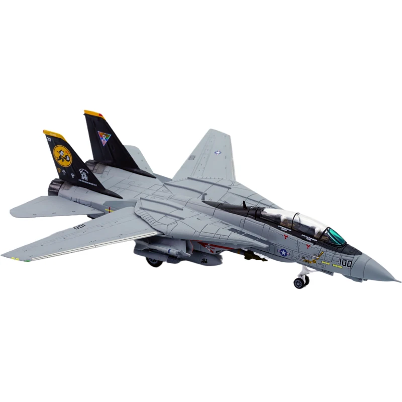 

S14 1/144 alloy model of American navy F-14D male cat VF-31 bomb cat AJ100 2006