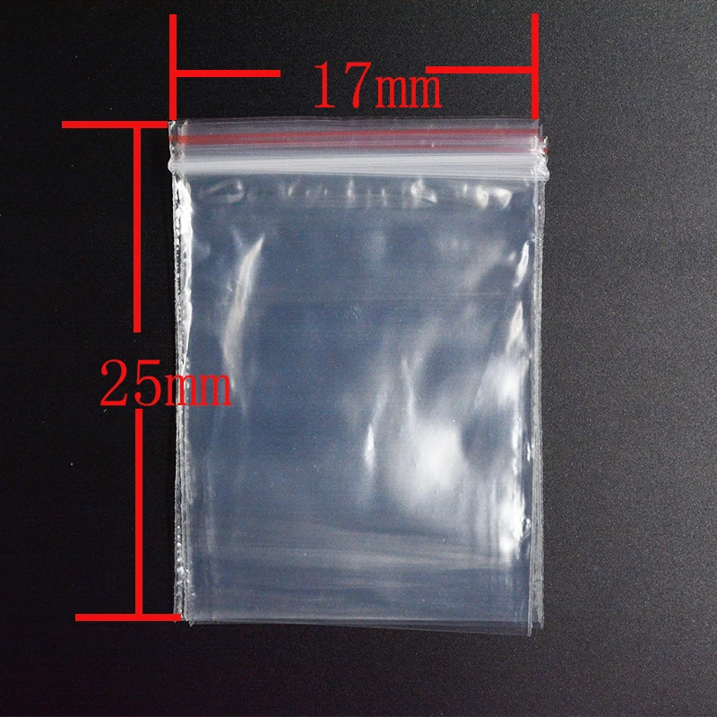 FLTMRH 4*6/5*7/6*8/7*10 см прозрачный Саше молния самозапечатывающийся замок пластиковые