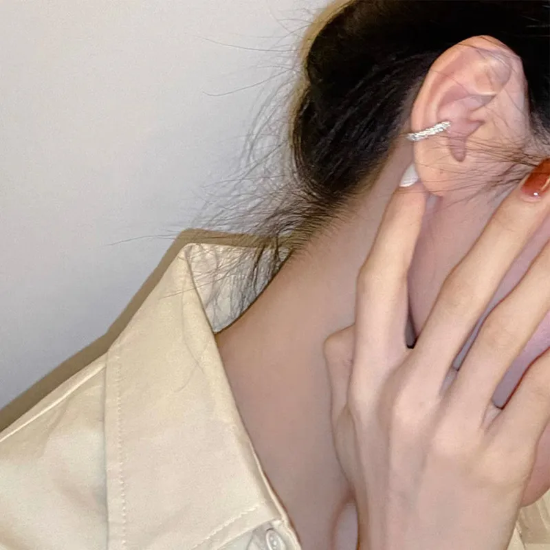 Hip Hop Trend Delicate Love Heart No Puncture Ear Bones Clip Punk Girls Fashion Design Zircon Earrings Married Party Jewelry Gif | Украшения