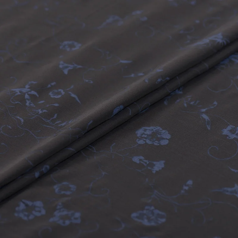 

Inking and quiet path silk georgette hot stamping process super beautiful Georgette fabric silk fabric silk worm A237