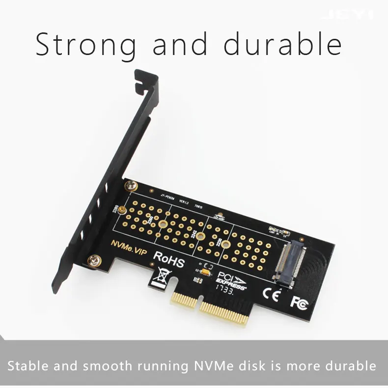 JEYI SK4 Pro M.2 NVMe SSD NGFF к PCIE X4 адаптер M ключ интерфейсная карта Suppor PCI Express 3,0x4 2230-2280 Размер m.2 полная скорость