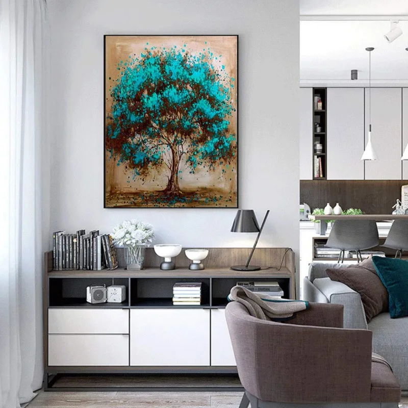 DIY масляная краска набор для рисования по номерам взрослых детей настенные