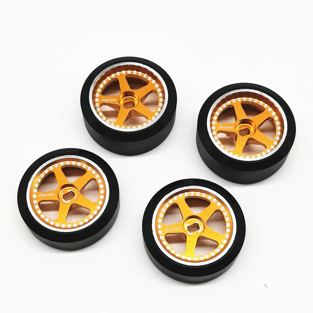 Cubo de rueda de Metal RC de 22MM y neum&aacute;ticos de derrape estables para MINI-Z, AWD, AMZ, MINI-Q, AMR, GLA, HGD1, Wltoys, piezas de actualizaci&oacute;n de coche RC-3