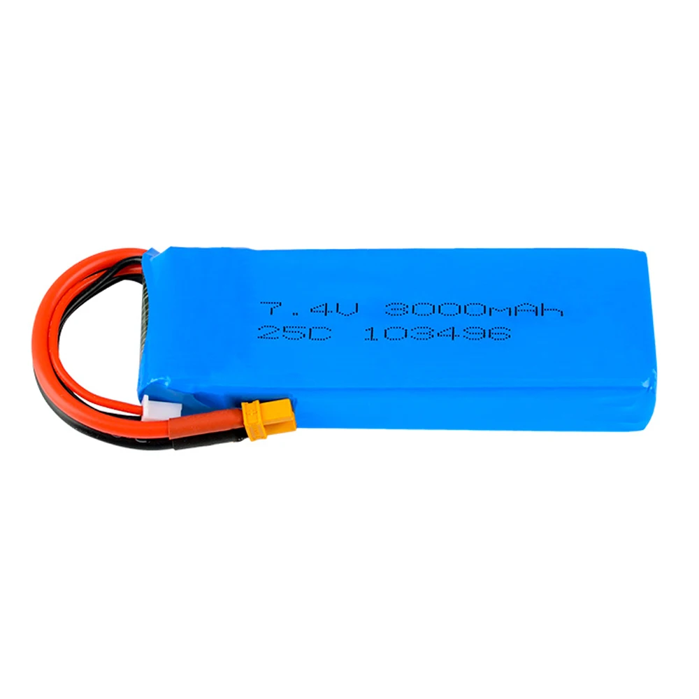 Аккумулятор HJ Power XT30U 7 4 В 2S 3000 мА · ч 25C перезаряжаемый для квадрокоптера MJX Bugs 3/6/8