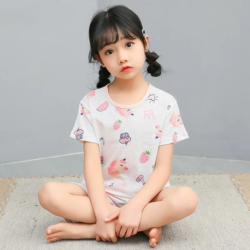 

Пижама для мальчиков и девочек, хлопковая, с единорогом