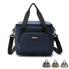 Большая сумка-холодильник для ланча, водонепроницаемая дорожная сумка для пикника, сумка для хранения еды, армейские сумки для ланча с плечевым ремнем