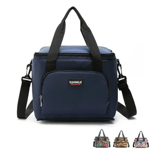 Большая сумка-холодильник для ланча, водонепроницаемая дорожная сумка для пикника, сумка для хранения еды, армейские сумки для ланча с плечевым ремнем