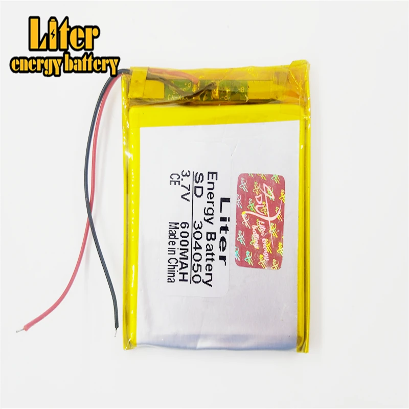 Литий полимерная аккумуляторная батарея 3 7 600 В 304050 мАч для Mp3 MP4 GPS PSP DVD видео игр