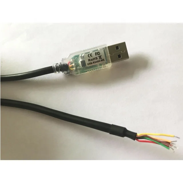 RS485 POS CABLE for IBM CASH DRAWER 0.8M, USB2.0 to RS422/RS485 Serial Converter Cable USB-RS485-WE compatible