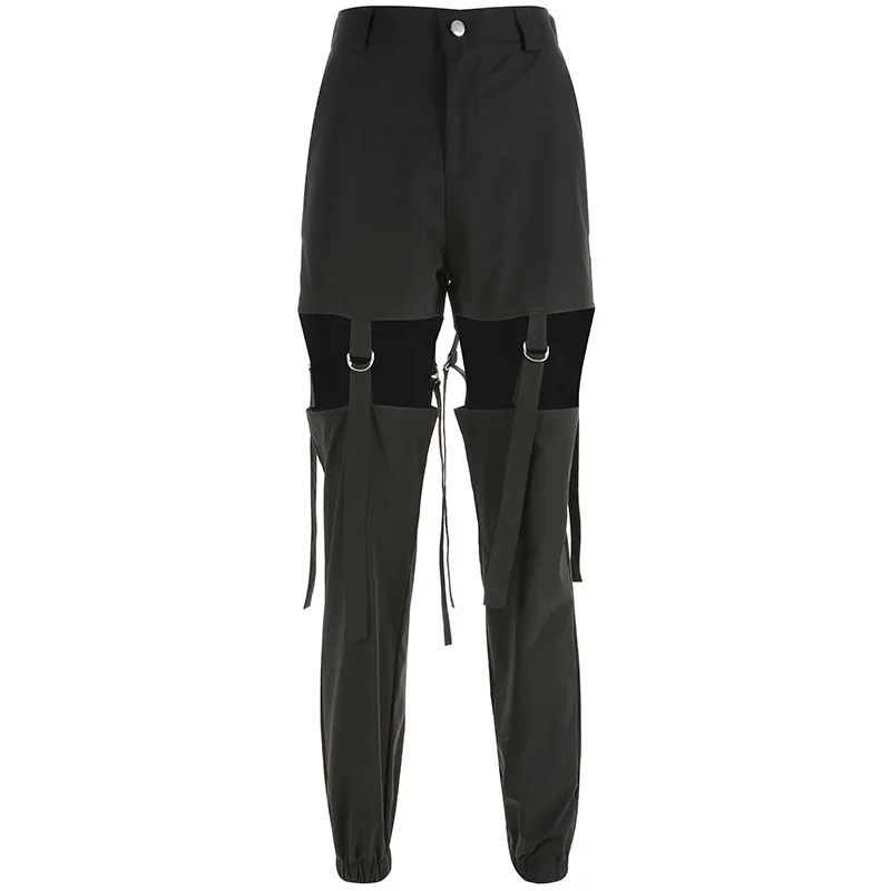 

High Waist Detachable Cargo Pants Women Fashion Joggers Sweatpants Streetwear Pant Hip-pop Punk Trousers Autumn Spring Clothing