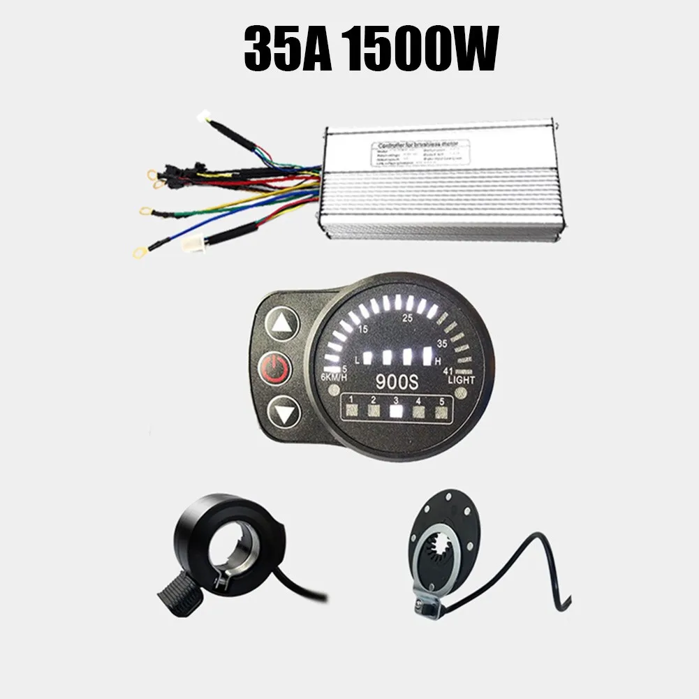 

1 комплект 36V/48V KT контроллер электровелосипеда 1000W/1500W + LED900S Дисплей + Сенсор + дроссельная заслонка Замена обновления