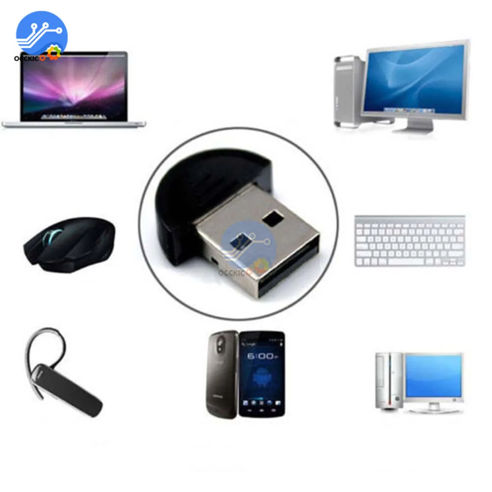 USB 2 0 Bluetooth ключ беспроводной адаптер для ПК компьютерный динамик Мышь аудио