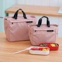 large capacity lunch bag women nylon waterproof storage bags for food box portable picnic travel thermal breakfast box wy378