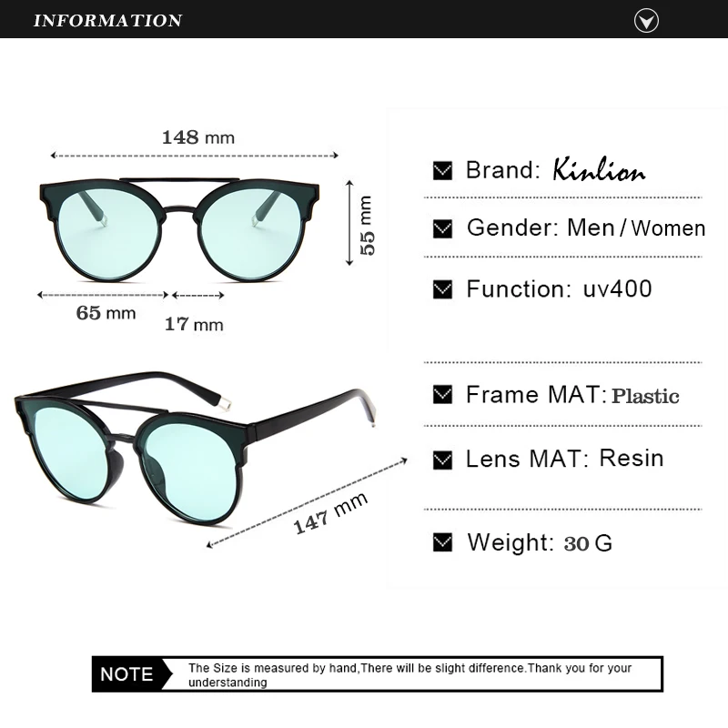 

Kinlion Vintage Round Oversized Women Sunglasses Black Pink Men Luxury Sunglass Retro Big Female Sun Glasses Oculos Gafas De Sol