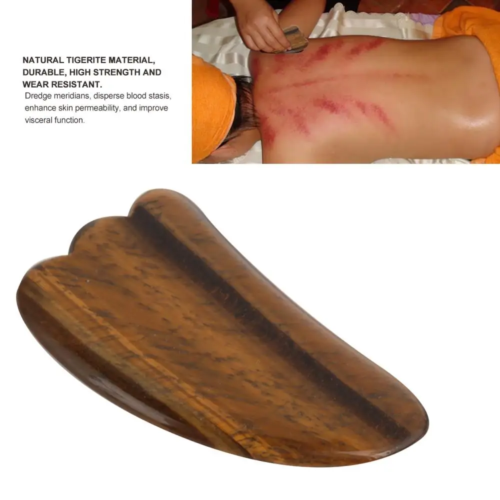 Натуральный тигерит скребковая доска нефритовый массажер массажная пластина
