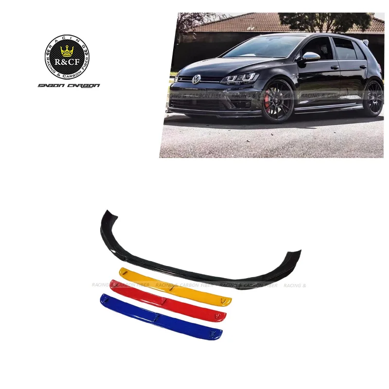 Передний спойлер для VW GOLF 7R MK7R стильный передний из углеродного волокна Golf |