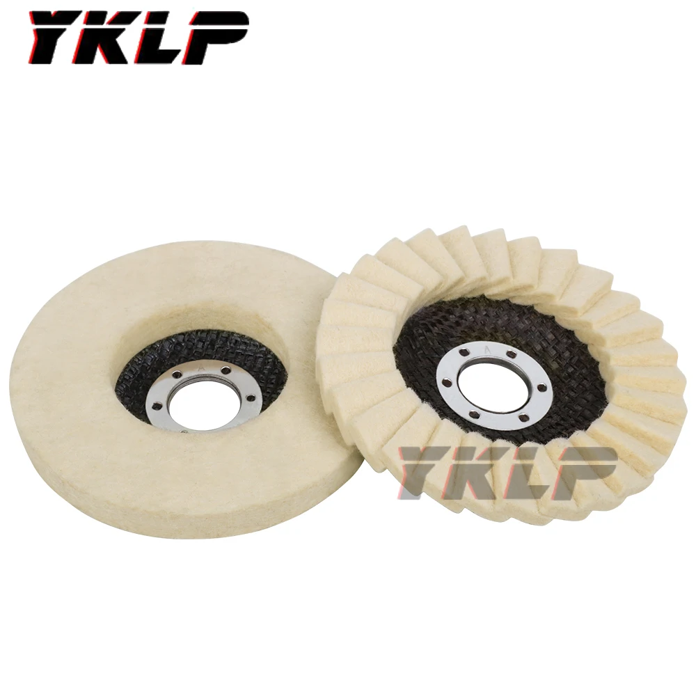 

1/2/5/10pcs 125mm Round Polishing Wheel Felt Wool Buffing Polishers Pad Buffer Disc For Angle Grinder Polishing Abrasive Tools