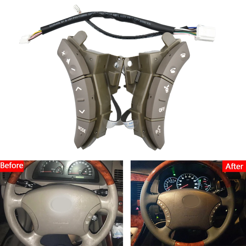 

High-quality For Toyota Highlander Land Cruiser 2004-2007 Steering Wheel Controls Switch New OEM 75B037 84247-58010