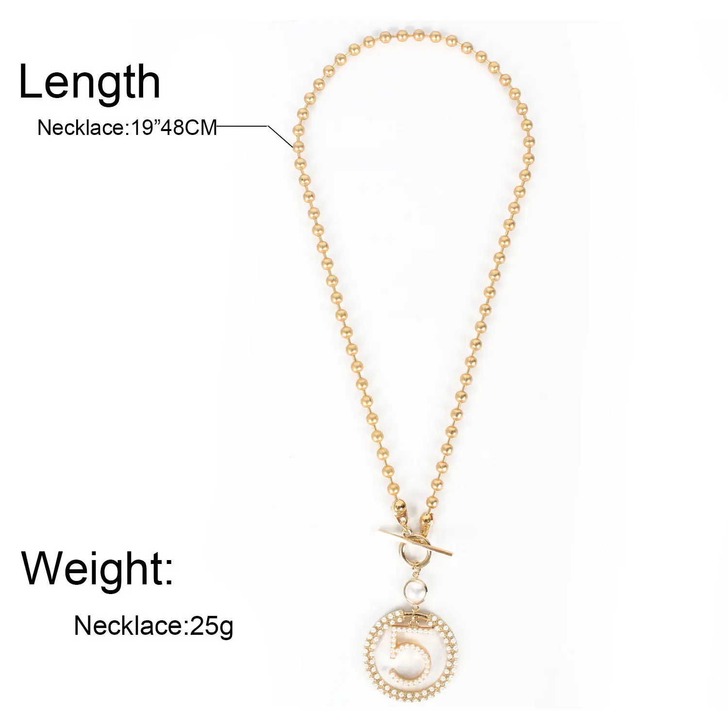 Женская цепочка на свитер модная и универсальная из сплава с цепочкой подвеской