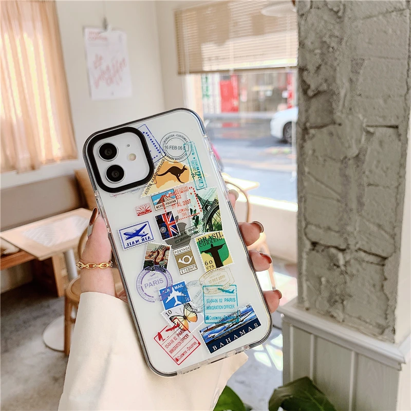 Чехол-накладка для iphone 12 Mini 11 Pro Max 7 8 Plus X XR XS SE прозрачный из мягкого силикона |
