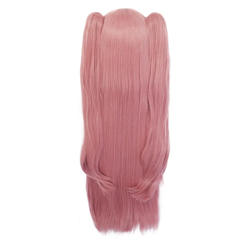 Женский длинный парик для косплея аниме Krul Tepes розовые парики из волос и шапочка 26