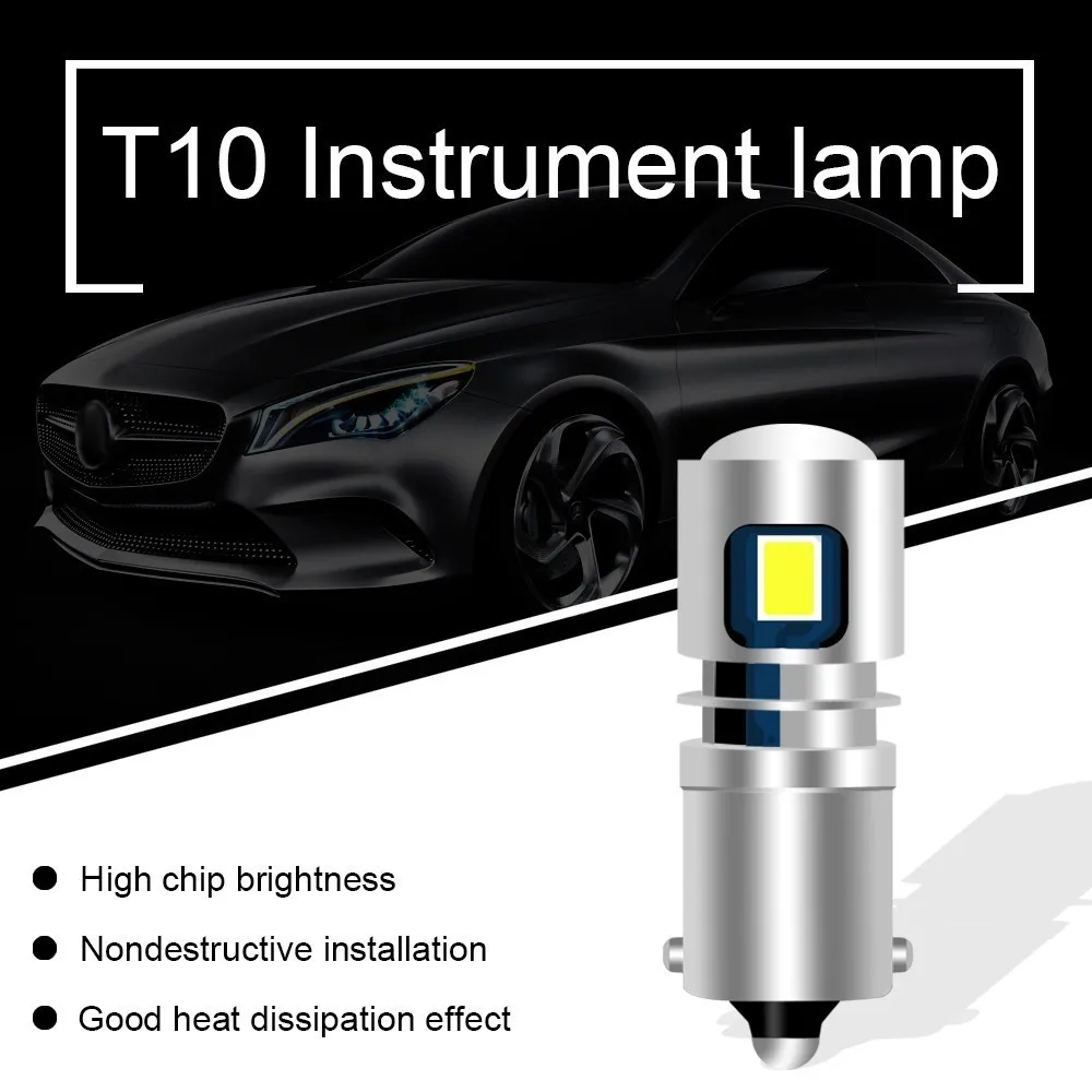 2 шт. BA9S T4W светодиодный автомобильный светильник лампочка T2W T3W H5W интерьер автомобиля светодиодный номерной знак светильник 5 светодиодный 2835 SMD